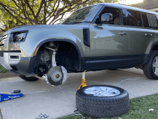 Range Rover Full Tyre Change